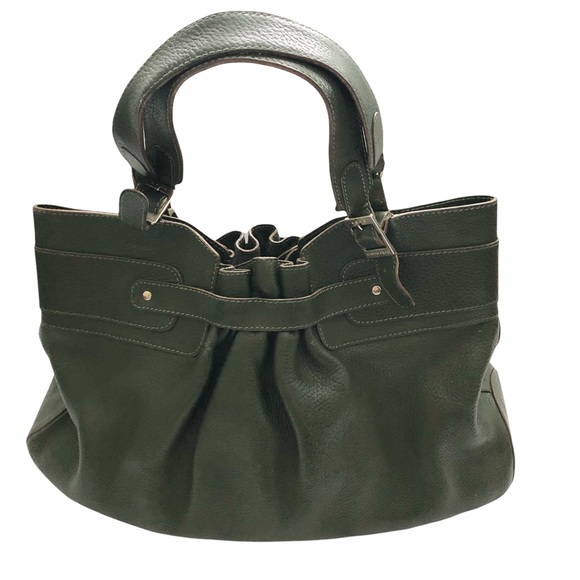 Anya Hindmarch Olive Green Leather Handbag - Picture 3 of 13